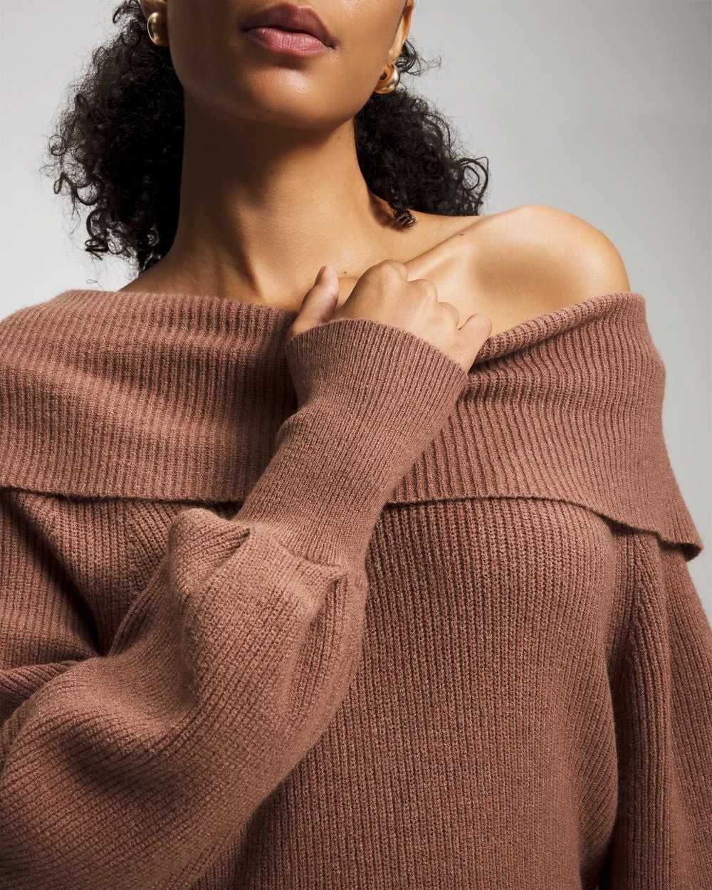 Premier Knit off the Shoulder Sweater | Soma